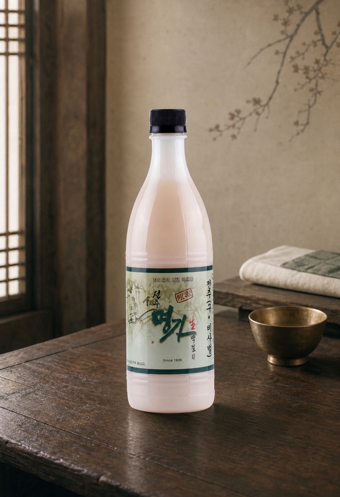 막걸리 목록의 전주 명가 카드: 공식 제품 이미지