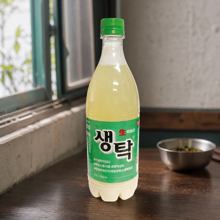 막걸리 목록의 생탁 카드: 공식 제품 이미지